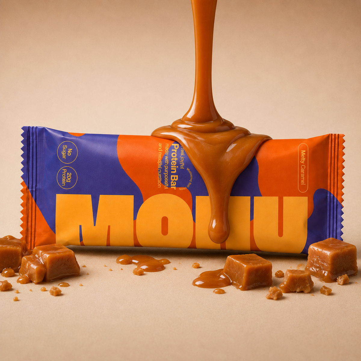 Box de 12 Barras de Proteína – Melty Caramel